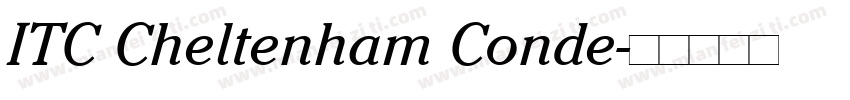 ITC Cheltenham Conde字体转换